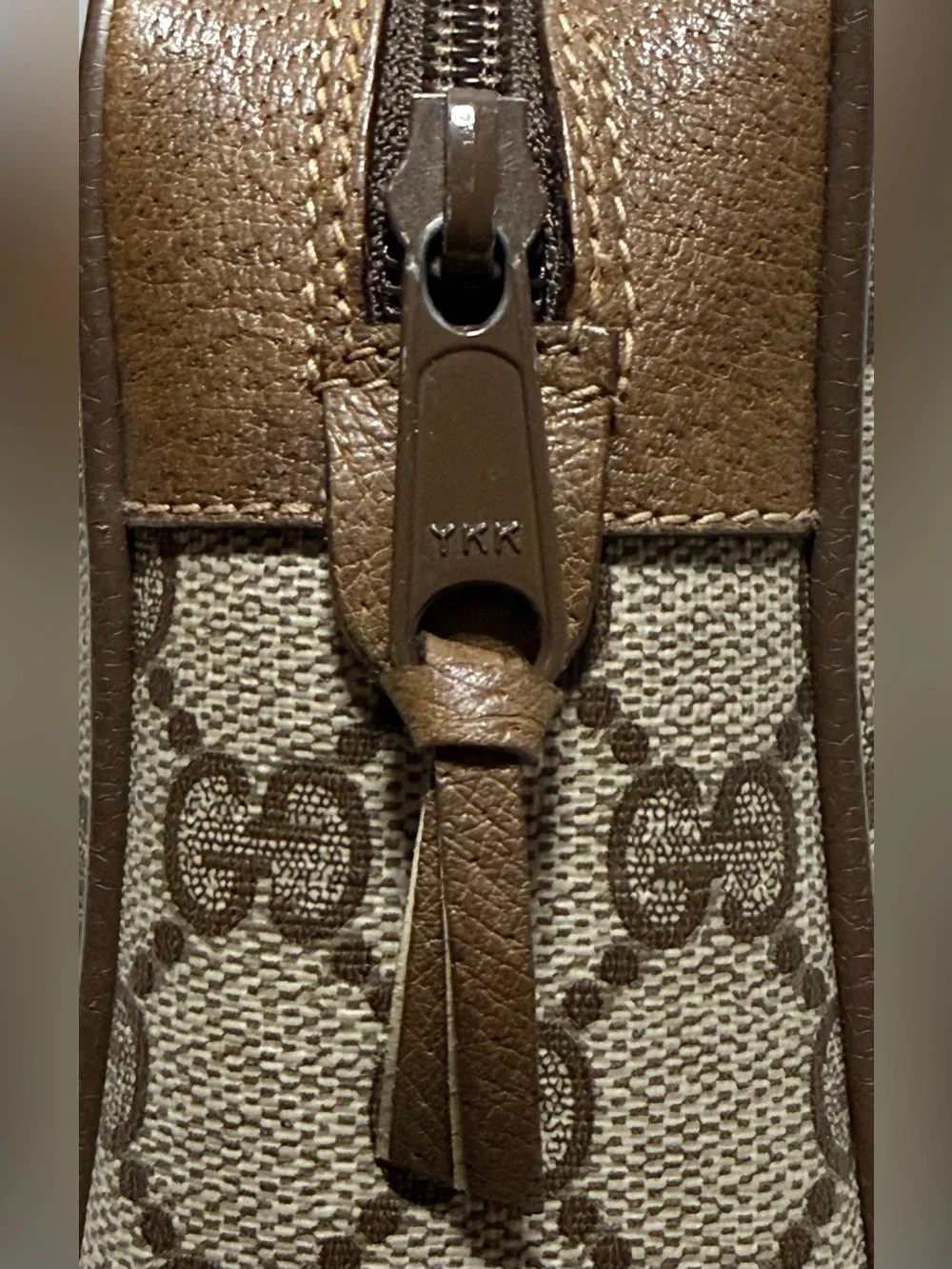 GUCCI Vintage GG Supreme Web Sherry Line Clutch Bag